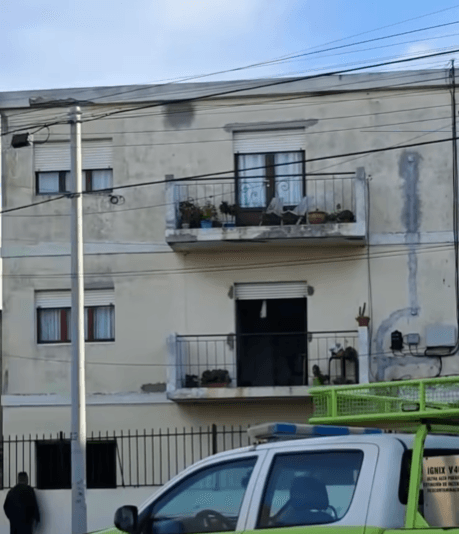 Principio de incendio en un departamento de la Diagonal San Martín