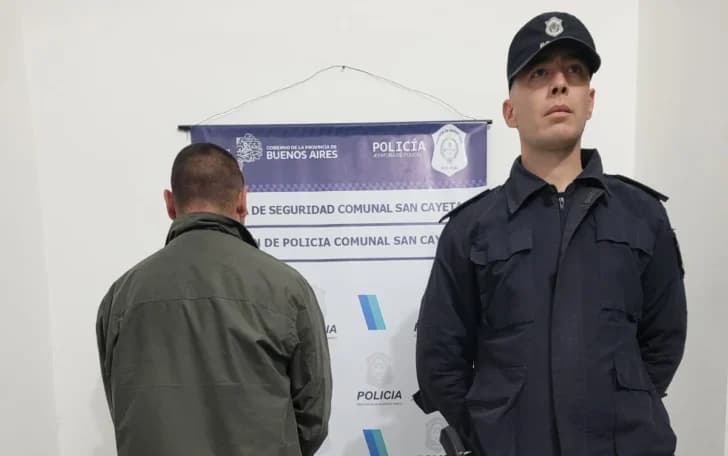 Detención en San Cayetano por pedido de la justicia de Bahía Blanca