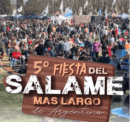 Guerra de salames: San Andrés de Giles buscará quitarle a Tandil el récord del salame más largo del país