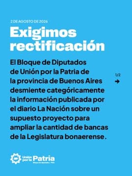 El peronismo bonaerense desmintió un supuesto plan para ampliar la Legislatura y habló de una “operación”