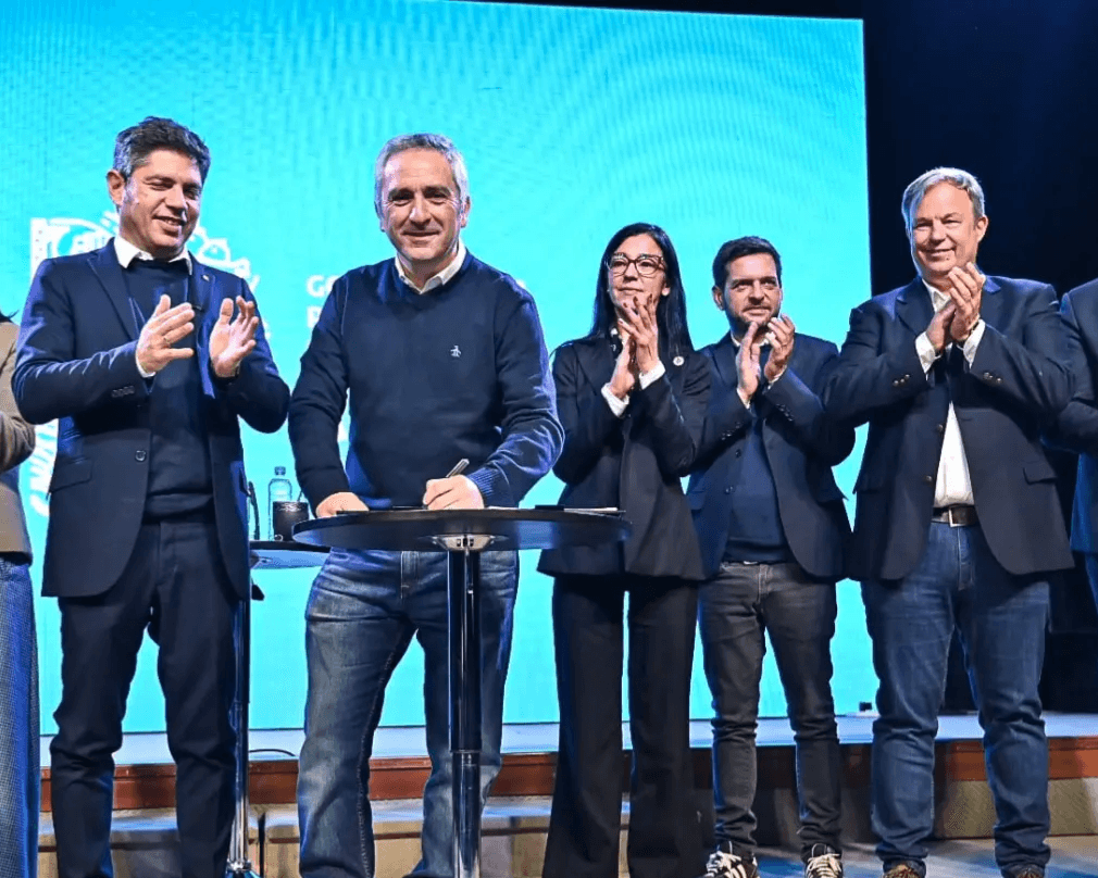 Andrea Cáceres acompañó a Kicillof y Larroque en una actividad por los derechos de la infancia