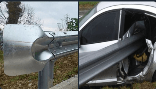 AUBASA elimina los guardrails “cola de pez” por el riesgo ante choques frontales