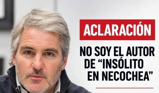 Gonzalo Diez negó cualquier vínculo con una cuenta de memes de instagram
