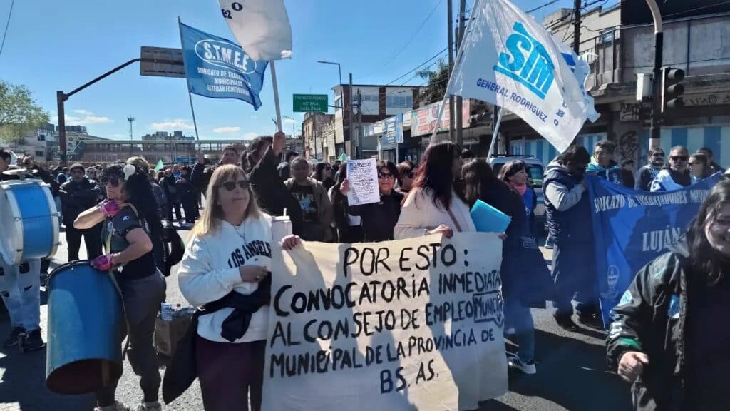 Municipales bonaerenses profundizan su plan de lucha y cuestionan al Gobierno de Kicillof